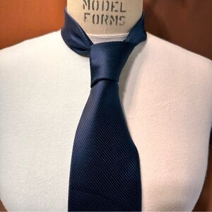 Joe Joseph Abboud Men's Tie Vintage Silk Blue Necktie Classic Office Cravat